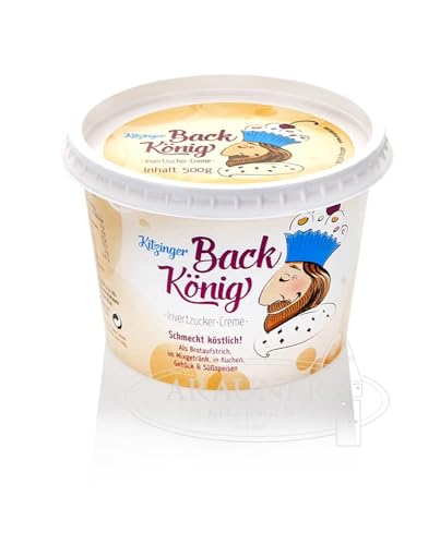 Kitzinger Backkönig Invertzucker Creme | zum süßen von Getränken, Kuchen, Gebäck und anderen Süßspeisen 3 x 500 g von Exclusiv