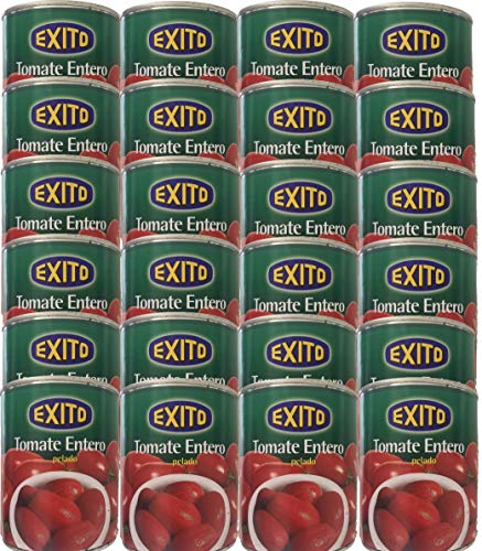 Éxito geschälte ganze Tomate, Dosen 1/2 KG, [PACK 24 UNITS] von Éxito