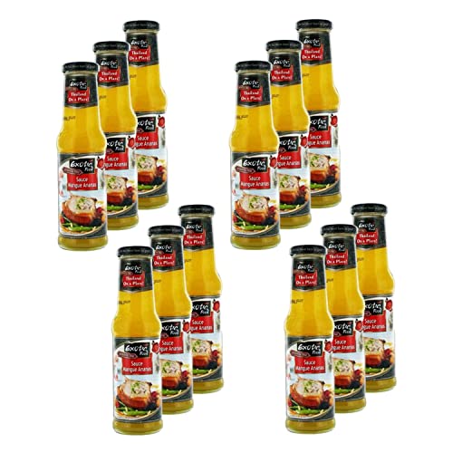 Ananas-Sauce Mango – Flasche 250 ml, 12 Stück von Exotic Food