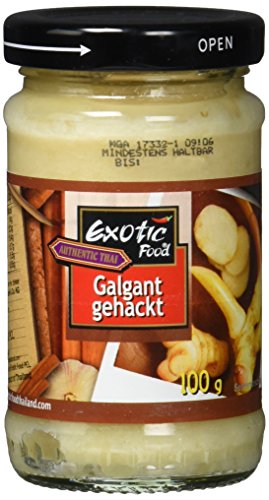Exotic Food Galgant, gehackt in Sojabohnenöl, 3er Pack (3 x 100 g) von Exotic Food