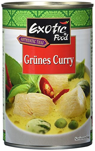 Exotic Food Grüne Currysauce Fix+Fertig (1 x 400 ml Dose) von Exotic Food