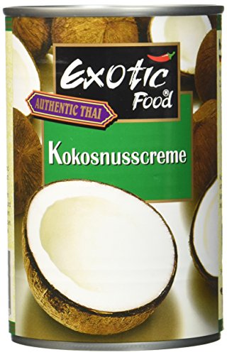 Exotic Food Kokosnusscreme, Fettgehalt: ca. 22%, 400ml (1 x 400 ml Packung) von Exotic Food