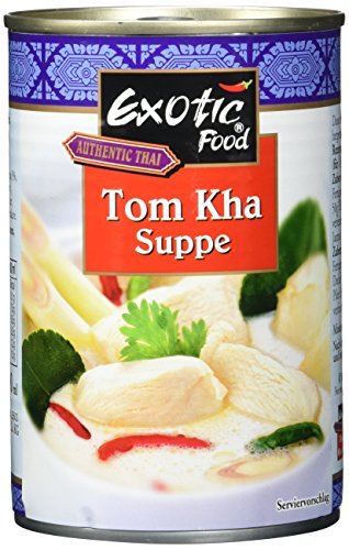 Exotic Food Tom Kha Suppe, servierfertig (1 x 400 ml Dose) | 400 ml (1er Pack) von Exotic Food