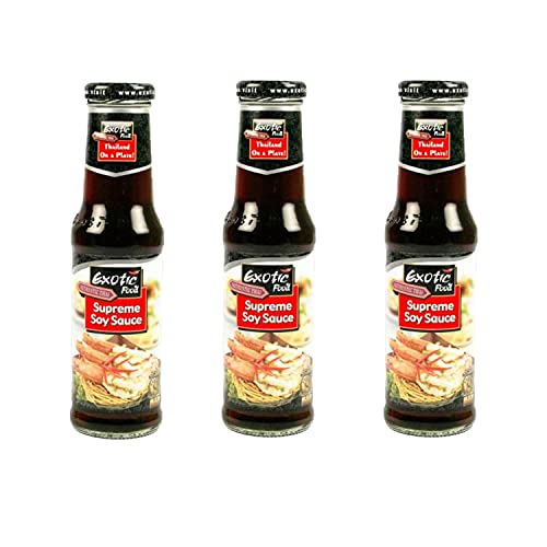 Set mit 3 Sojasaucen, Flasche mit 250 ml von Exotic Food