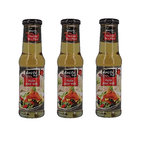 Set mit 3 Wok-Öl – Flasche 250 ml. von Exotic Food