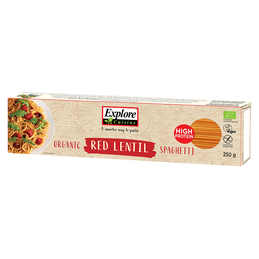 Bio Spaghetti aus roten Linsen Bio Spaghetti aus roten Linsen von Explore Cuisine