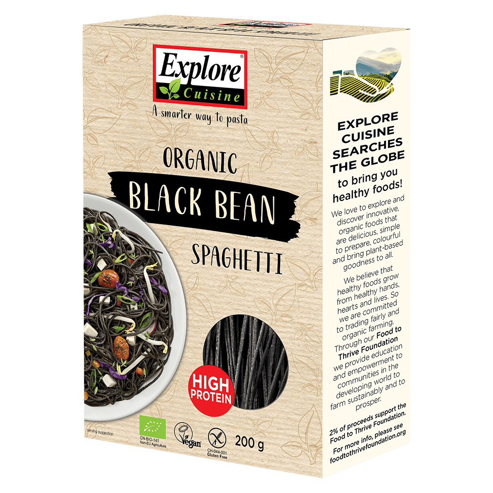 Bio Spaghetti aus schwarzen Bohnen Bio Spaghetti aus schwarzen Bohnen von Explore Cuisine