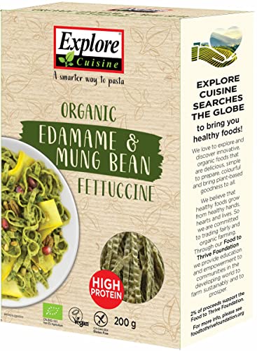Explore Cuisine Bio Fettuccine aus Edamame- und Mungbohnen (6 x 200 gr) von EXPLORE CUISINE