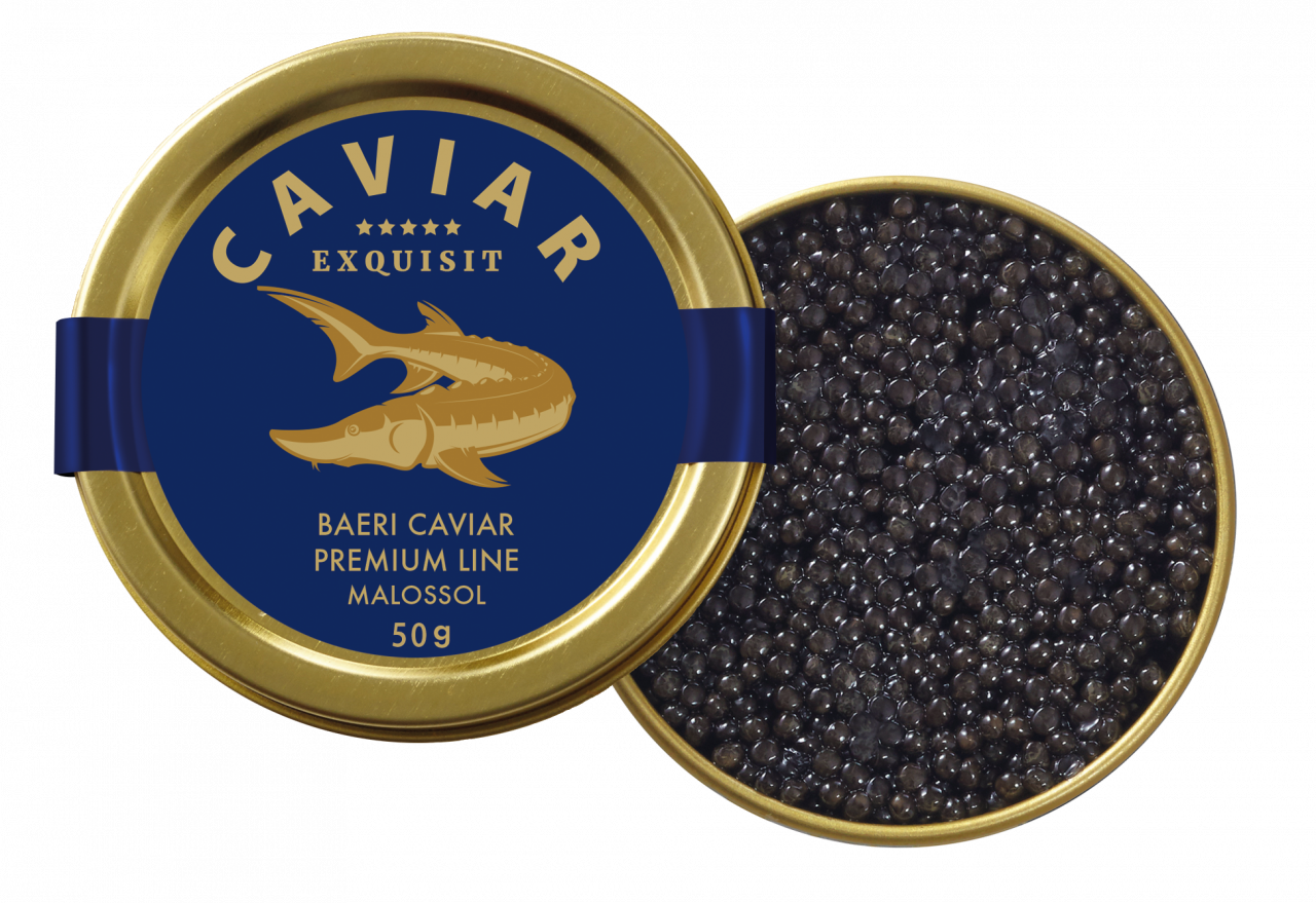 Exquisit BAERI CAVIAR Premium Linie Malossol, 50g von Exquisit