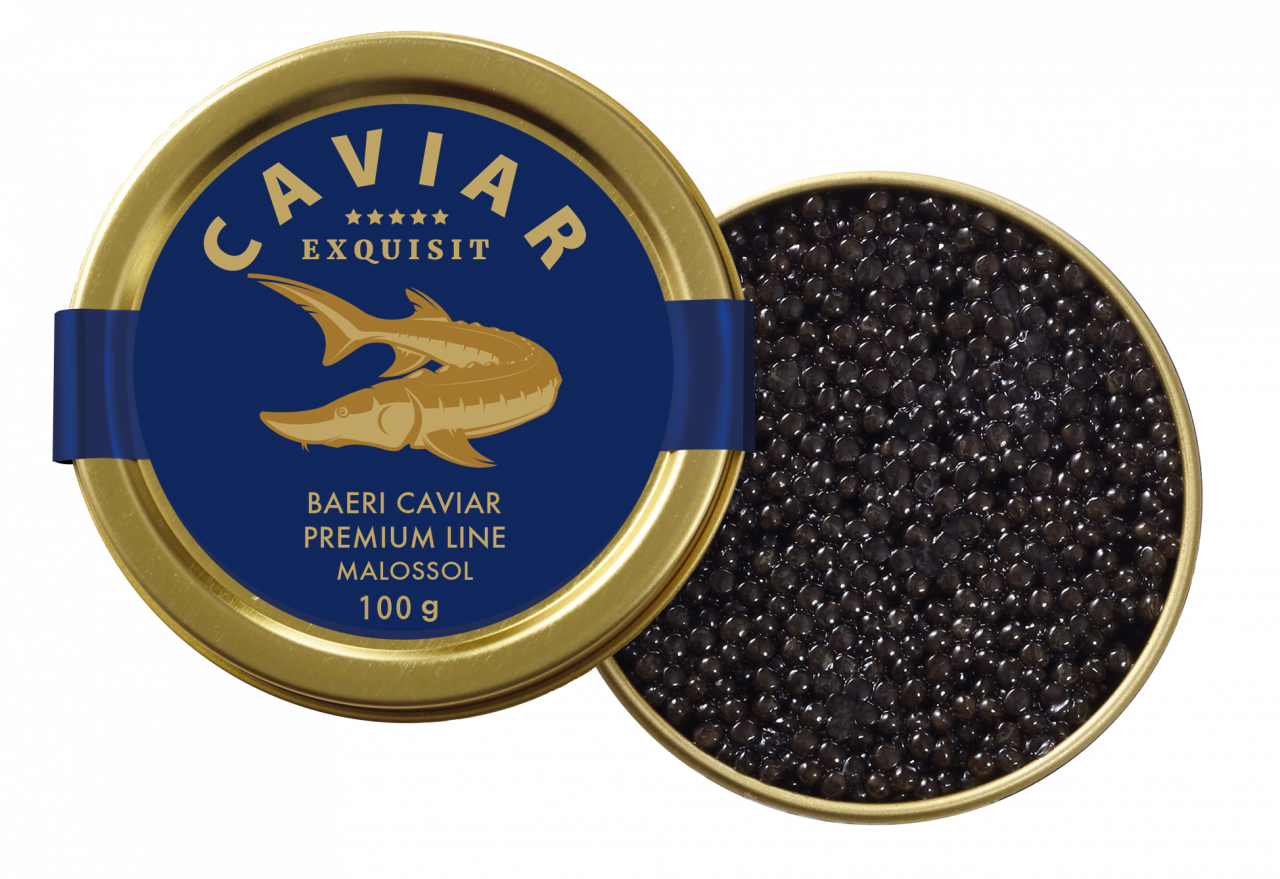 Exquisit BAERI CAVIAR Premium Linie Malossol, 100g von Exquisit