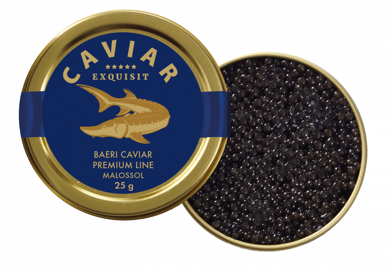 Exquisit BAERI CAVIAR Premium Linie Malossol, 25g von Exquisit