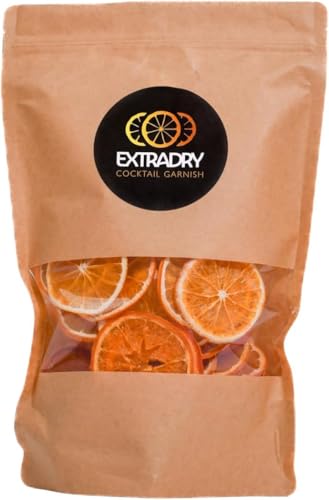 Extra Dry Getrocknete Orangen für Cocktail | 100 Scheiben getrocknete Orangen | Großer Beutel 228 g Orangenringe getrocknet | 100% natürlich | Trockenfrüchte ohne Zuckerzusatz Extra Dry Getrocknete Orangen für Cocktail | 100 Scheiben getrocknete Orangen | Großer Beutel 228 g Orangenringe getrocknet | 100% natürlich | Trockenfrüchte ohne Zuckerzusatz von Extra Dry