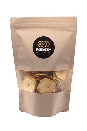 Extra dry - Dörrapfel für Cocktail, 160 g | 60 – 68 Scheiben getrocknete Äpfel | 100 % natürlich getrocknete Früchte | Cocktails, Dekoration, Süßwaren, Getränke, Desserts und Gebäck ohne Zucker Extra dry - Dörrapfel für Cocktail, 160 g | 60 – 68 Scheiben getrocknete Äpfel | 100 % natürlich getrocknete Früchte | Cocktails, Dekoration, Süßwaren, Getränke, Desserts und Gebäck ohne Zucker von Extra Dry