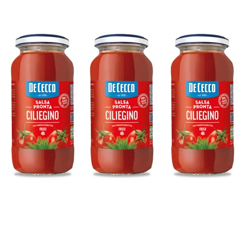 3x De Cecco Salsa Pronta Ciliegino con Finocchietto Fresco Tomatensauce Fertigsauce mit Frischem Fenchel 300g 3x De Cecco Salsa Pronta Ciliegino con Finocchietto Fresco Tomatensauce Fertigsauce mit Frischem Fenchel 300g von F.lli De Cecco