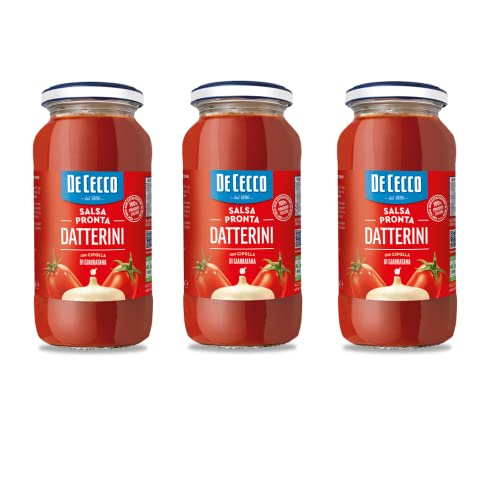 3x De Cecco Salsa Pronta Datterini con Cipolla di Giarratana Tomatensauce Fertigsauce mit Zwiebel von Giarratana 300g 3x De Cecco Salsa Pronta Datterini con Cipolla di Giarratana Tomatensauce Fertigsauce mit Zwiebel von Giarratana 300g von F.lli De Cecco