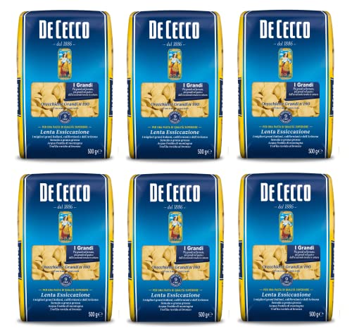 6x De Cecco Orecchiette Grandi n°190 Hartweizengrieß Pasta 500g 6x De Cecco Orecchiette Grandi n°190 Hartweizengrieß Pasta 500g von F.lli De Cecco
