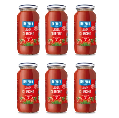 6x De Cecco Salsa Pronta Ciliegino con Finocchietto Fresco Tomatensauce Fertigsauce mit Frischem Fenchel 300g 6x De Cecco Salsa Pronta Ciliegino con Finocchietto Fresco Tomatensauce Fertigsauce mit Frischem Fenchel 300g von F.lli De Cecco