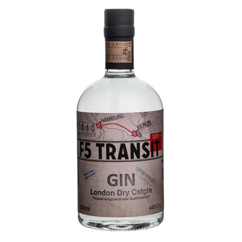 GIN 0.5l (44% Vol) No. 5110 - DDR-Edition - F5 Transit - Ost-Gin (London Dry) von F5