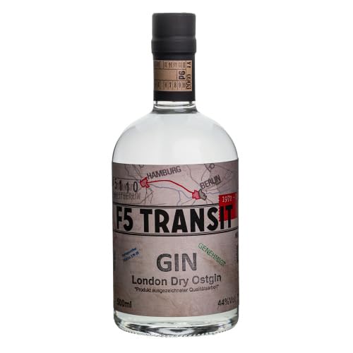 GIN 0.5l (44% Vol) No. 5110 - DDR-Edition - F5 Transit - Ost-Gin - Echter London Dry Gin aus Mecklenburg-Vorpommern von F5