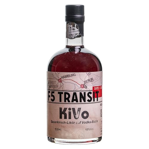 KiVo Likör 0.5l (15% Vol) No. 5525 - F5 Transit - Sauerkirschlikör mit Vodka (Kirschwodka) von F5