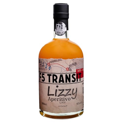 Lizzy Aperitivo Likör 0.5l (16% Vol) No. 5538 - F5 Transit - Hokkaido Kürbis und Orange - Fruchtlikör - Perfekt als Spritz von F5