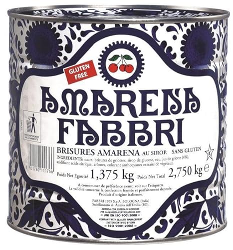 FABBRI AMARENA IN DER DOSE 2.750 KG OBST UND GLUTENFREIER SIRUP von FABBRI 1905