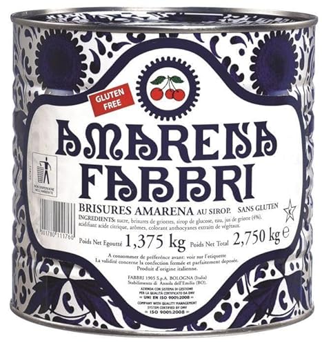FABBRI AMARENA IN DER DOSE 2.750 KG OBST UND GLUTENFREIER SIRUP von Fabbri 1905