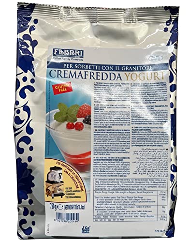 FABBRI1905 PREPARATO PER CREMA FREDDA YOGURT GLUTEN FREE 750G 70PORZIONI von Fabbri 1905