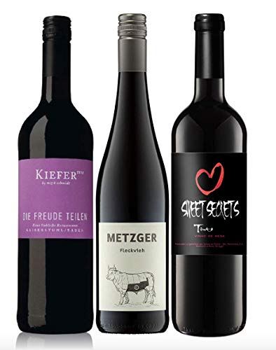 3er Probierpaket Rotwein lieblich zum Kennenlernen | 3 x 0,75l 3er Probierpaket Rotwein lieblich zum Kennenlernen | 3 x 0,75l von FABELHAFTE GESCHENKE