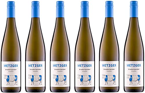 6 er Vorteilspaket Grauburgunder 2023 | Weingut Uli Metzger | Pfalz | 6 x 0,75 l von FABELHAFTE GESCHENKE