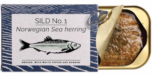 FANGST Sild No. 1 norwegischer Seehering geräuchert in kaltgepresstem Olivenöl aus Dänemark FANGST Sild No. 1 norwegischer Seehering geräuchert in kaltgepresstem Olivenöl aus Dänemark von FANGST
