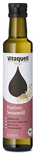 Vitaquell Sesam-Öl kaltgepresst Bio, nativ (aus ungerösteter Saat) 250 ml von Vitaquell