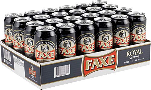 FAXE 10% Dänisches Starkbier 24 x 0,5 l Dosenbier, Starkes Lagerbier von FAXE