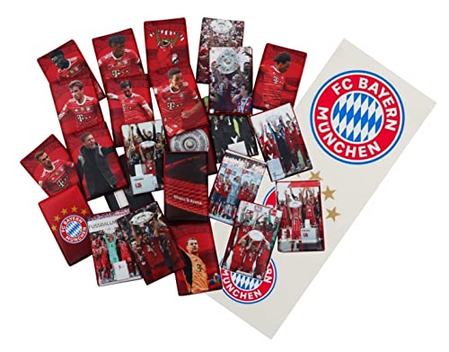 FC Bayern München Schokoladentäfelchen 15 Stück Schokolade - Plus 3er Logo-Aufkleber FCB von FC Bayern München