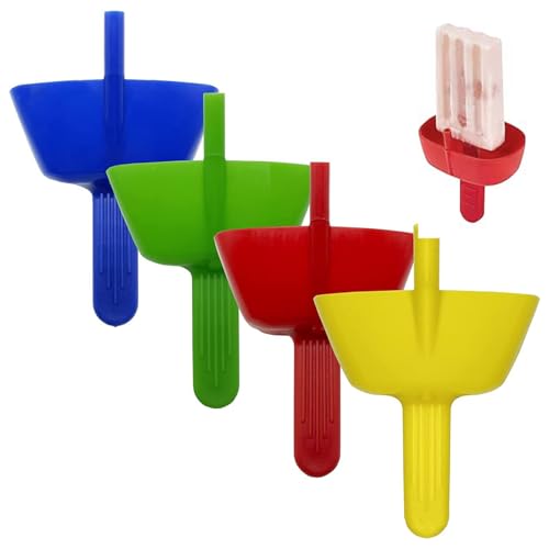4 Stück Eis Tropfschutz Tropffrei Eis Am Stiel-Halter für Kinder Wiederverwendbarer Eis Halter Tropffreier Eis Am Stiel-Halter für Kinder Kinder Eisstielhalter BPA-frei (Vier Farben) von FDJZXW