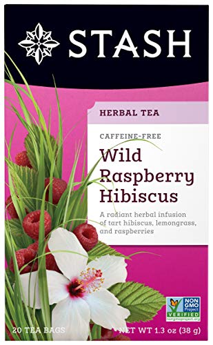 Stash Wild Raspberry Herbal Tea| Caffeine Free| 20 ct von Stash Tea