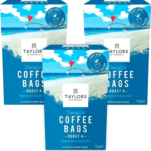 Taylors of Harrogate Decaffé Coffee Bags| 10 enveloped Bags (Pack of 3| Total 30 Coffeebags) von TAYLORS OF HARROGATE