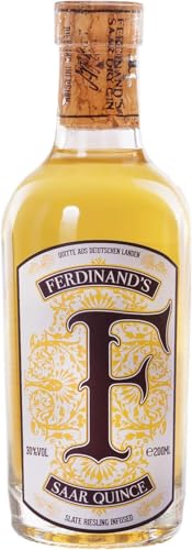 Ferdinand's | Saar Quince Gin | 200ml | 30% vol. | Rezeptur mit frischen Muskatellerquitten von FERDINAND'S