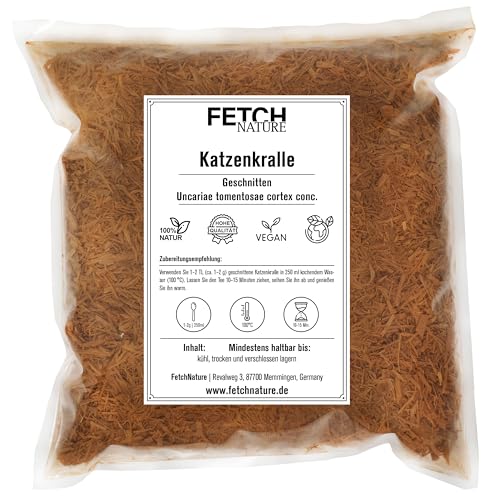 Katzenkralle geschnitten – Getrocknete Rinde der Uncaria tomentosa – Naturbelassen für Tee & Anwendungen – 500g oder 1kg Aromabeutel – FETCH NATURE (L - 1kg) von FETCHNATURE