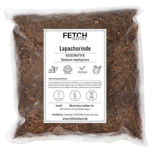 Lapachorinde geschnitten – Naturbelassene Rinde aus Südamerika – Vielseitig für Tee & Anwendungen – 500g oder 1kg Aromabeutel – FETCH NATURE (L - 1kg) von FETCHNATURE