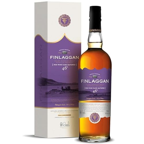 FINLAGGAN ISLAY SCOTCH WHISKY RED WINE CASK MATURED 70 CL IN EINER KISTE FINLAGGAN ISLAY SCOTCH WHISKY RED WINE CASK MATURED 70 CL IN EINER KISTE von Finlaggan