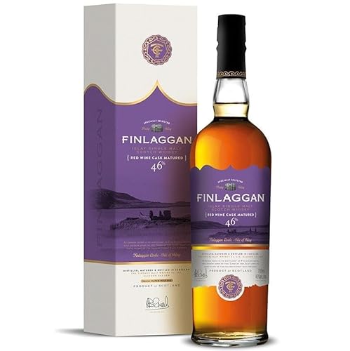 FINLAGGAN ISLAY SCOTCH WHISKY RED WINE CASK MATURED 70 CL IN EINER KISTE von FINLAGGAN