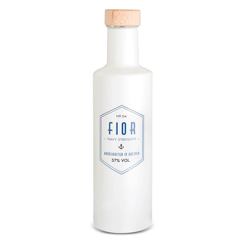 GIN FIOR Navy Strenght 57% Vol. aus Österreich – Premium Gin 0,3l in handgemachter Flasche - perfekt für Tastings, Geschenke, Partys, Dates I Dinner von FIOR