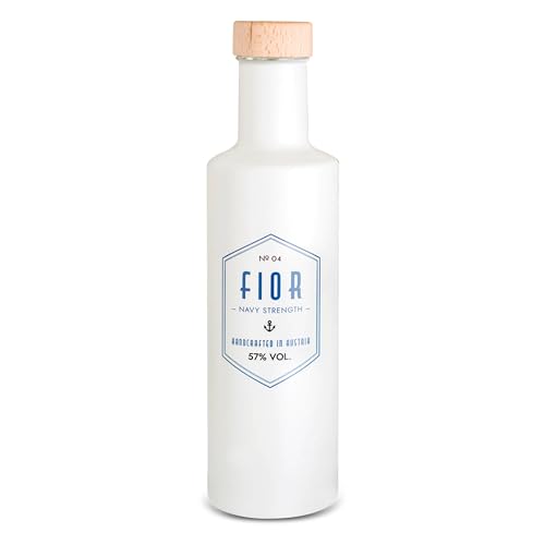 GIN FIOR NAVY STRENGHT 57% Vol. 0,3L I Moderne trifft Tradition I Langjährige Erfahrung einer Destilierei in Kombination mit unserem neuartigen Gin-Rezept I Wachholder, Ingwer & Rosmarien von FIOR