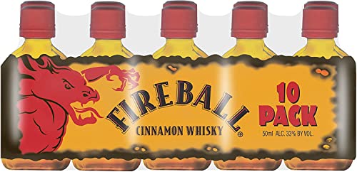 Fireball Likör Blended With Cinnamon & Whisky (10 x 0.05 l) von FIREBALL