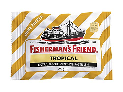 Fisherman's Friend Tropical ohne Zucker, 25 g von FISHERMAN´S FRIEND
