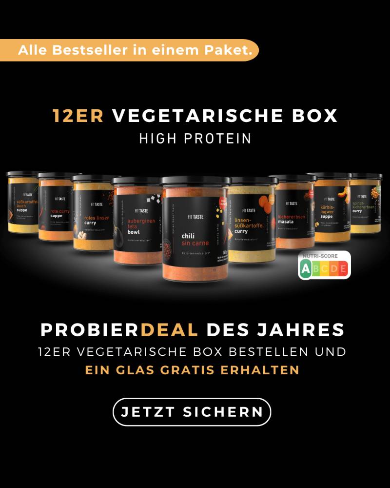 12er vegetarische Box von FITTASTE