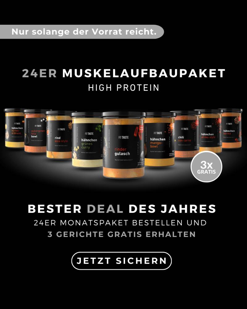 24er High Protein Muskelaufbaubox von FITTASTE