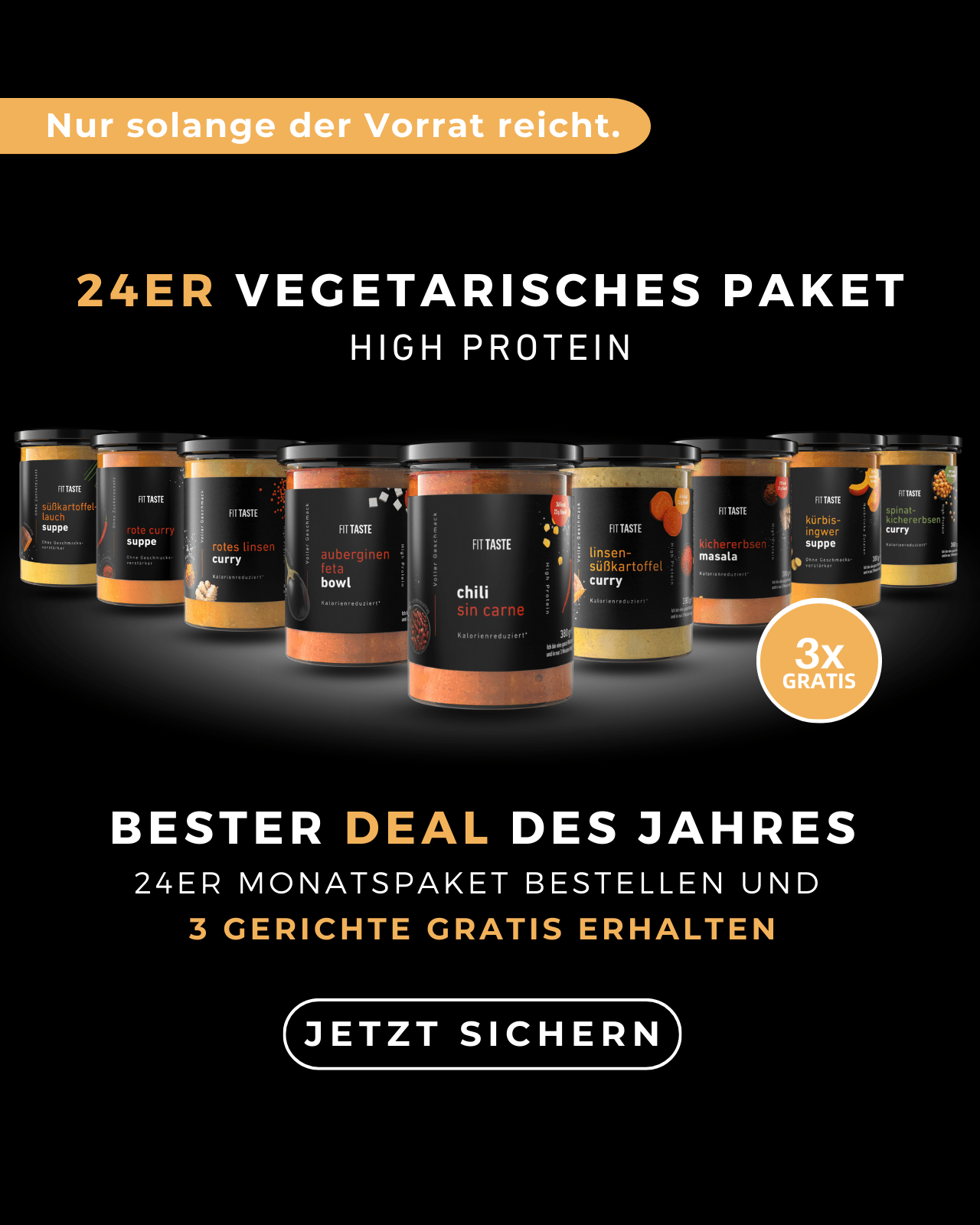 24er vegetarische Box von FITTASTE