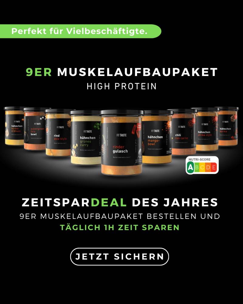 9er High Protein Muskelaufbaubox von FITTASTE